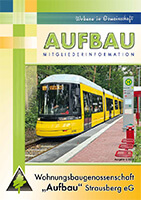 Titelseite der Mitgliederinformation der WBG "Aufbau" Strausberg, Ausgabe 1/2024